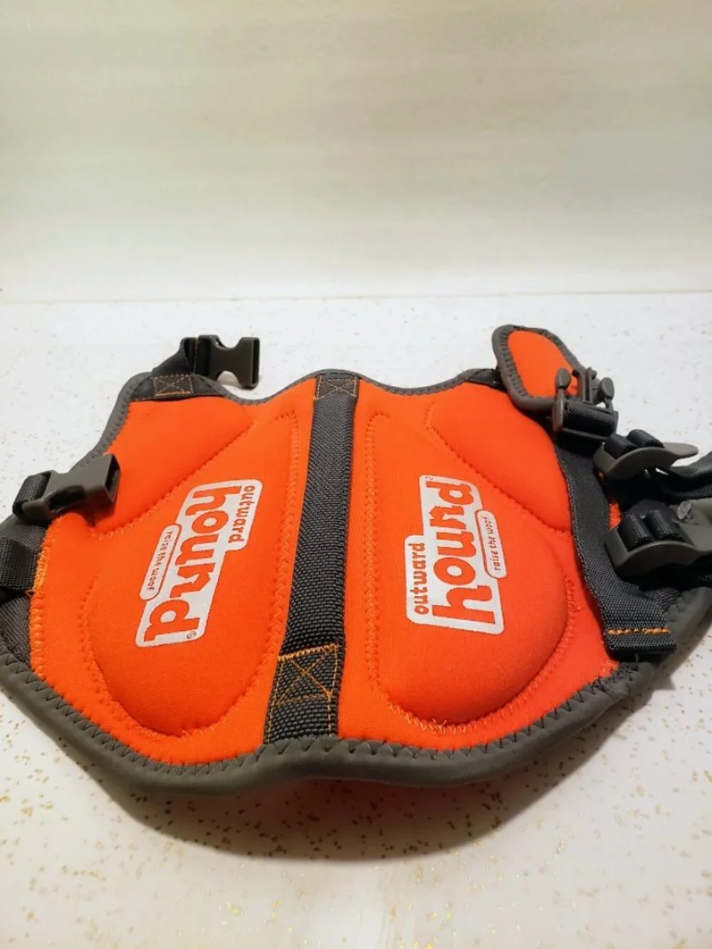 Outward Hound Orange Dog Life Jacket Vest Safety Harness Size XS